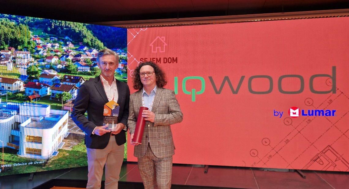 Lumar - iQwood erhält das Umweltzertifikat 